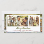 雪魅力的村クリスマスカード3枚の写真 シーズンカード (正面)