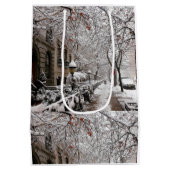 雪魔法23rd St NYC ミディアムペーパーバッグ (裏面)