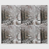 雪魔法23rd St NYC ラッピングペーパー (フラット)