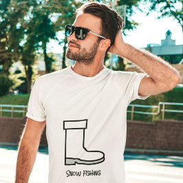 雪魚釣り Tシャツ