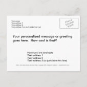 雪鳥の住所カードのカスタム変更 案内ポストカード (裏面)