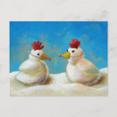 雪鳥の住所カードのカスタム変更 案内ポストカード (正面)