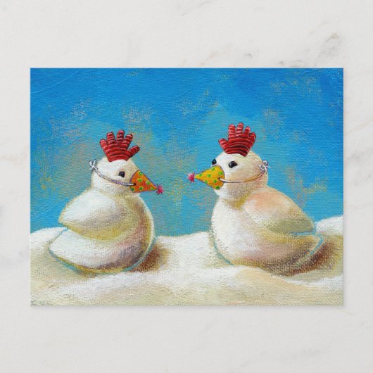 雪鳥の住所カードのカスタム変更 案内ポストカード (正面)