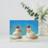 雪鳥の住所カードのカスタム変更 案内ポストカード (スタンド正面)