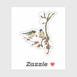 雪鳥ステッカー シール