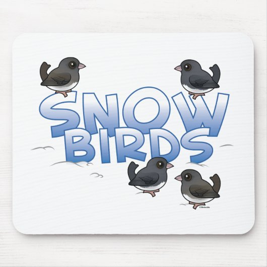 雪鳥 マウスパッド (正面)