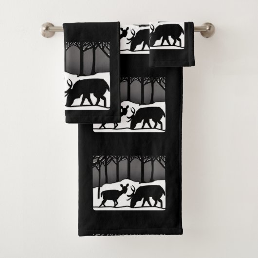 雪鹿 バスタオルセット (インサイチュ)