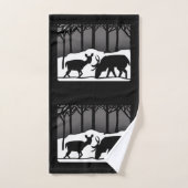 雪鹿 バスタオルセット (ハンドタオル)