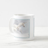 雪1のかわいいユニコーン コーヒーマグカップ (正面左)