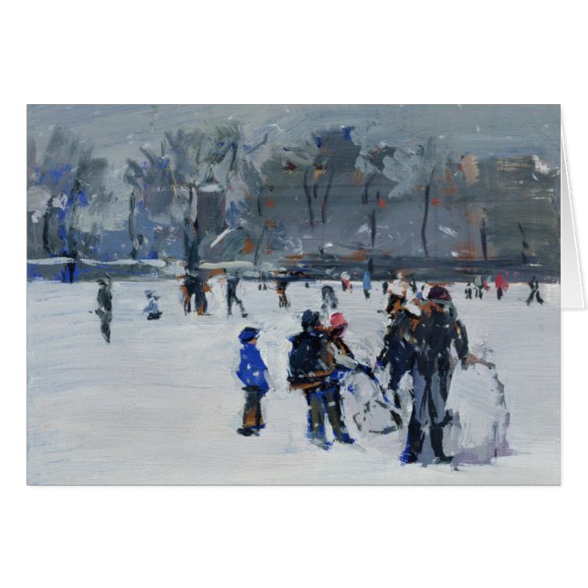 雪2009年のオランダ公園 (正面横)