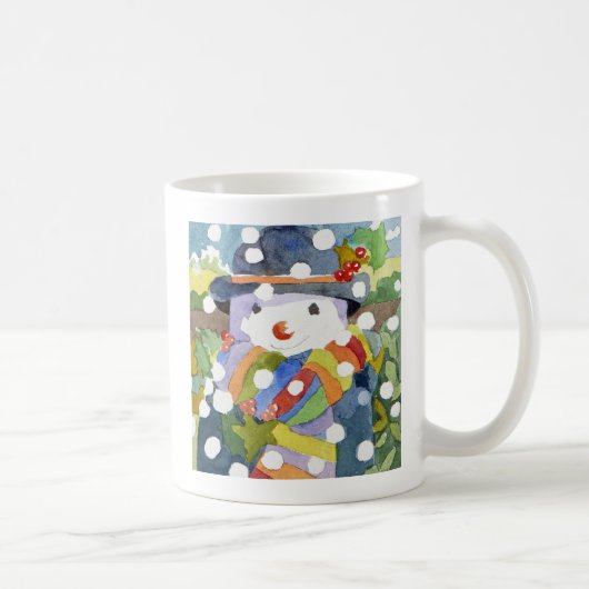 雪2011年の雪だるま コーヒーマグカップ (右)