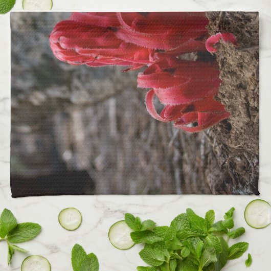 雪 キッチンタオル (折り畳み)