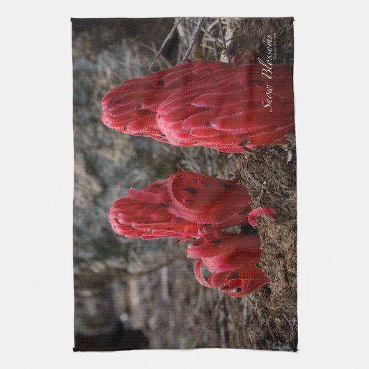 雪 キッチンタオル (縦)