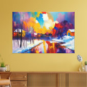 雪 キャンバスプリント (インサイチュ (リビング))