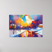 雪 キャンバスプリント (正面)