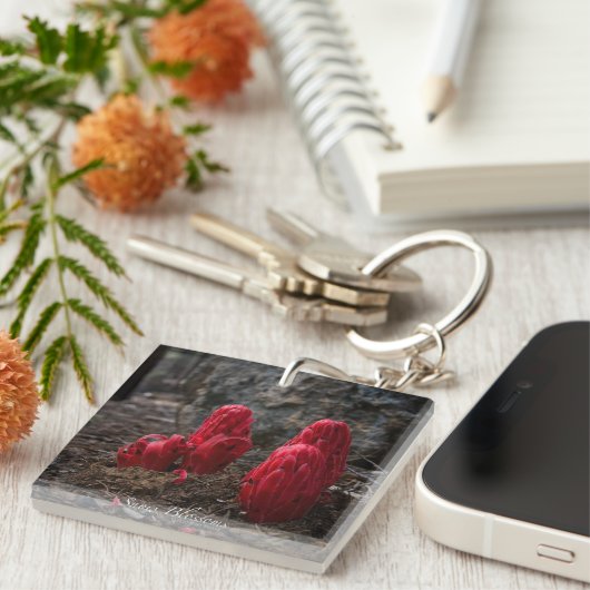 雪 キーホルダー (正面右)