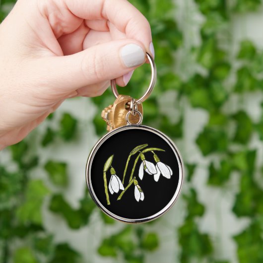 雪 キーホルダー (手)