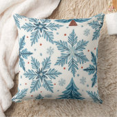 雪 クッション (ブランケット)