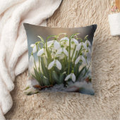 雪 クッション (ブランケット)