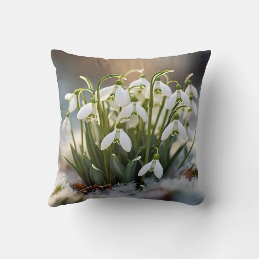 雪 クッション (裏面)