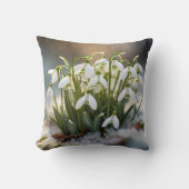 雪 クッション (正面)