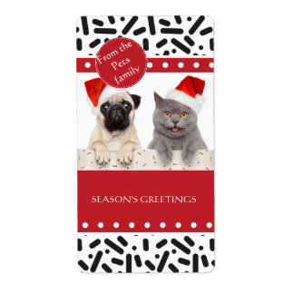 雪 – クリスマスの文房具と贈り物 ラベル