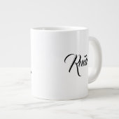 雪/クリスマス引用文/マグカップ ジャンボコーヒーマグカップ (正面右)