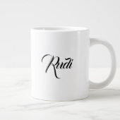 雪/クリスマス引用文/マグカップ ジャンボコーヒーマグカップ (右)