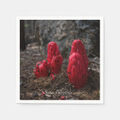 雪 スタンダードカクテルナプキン (正面)