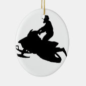 雪 セラミックオーナメント (右)