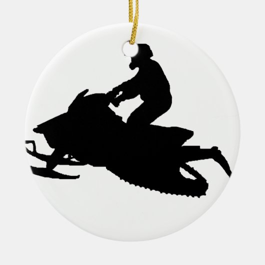 雪 セラミックオーナメント (正面)