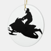 雪 セラミックオーナメント (左)