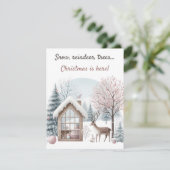 🎄❄️雪、トナカイ、木…クリスマスが来た！ 招待状 (スタンド正面)