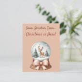 🎄❄️雪、トナカイ、木…クリスマスが来た！ 招待状 (スタンド正面)