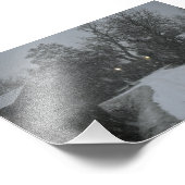 雪 フォトプリント            (角)
