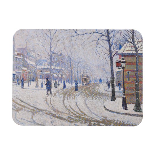 雪,ブールバード・ド・クリシー,パリ, 1886 マグネット (横)