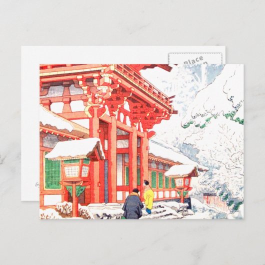 雪 ポストカード (正面/裏面)