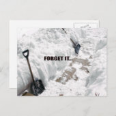 雪 ポストカード (正面/裏面)