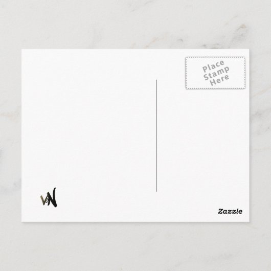 雪 ポストカード (裏面)