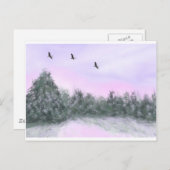 雪 ポストカード (正面/裏面)