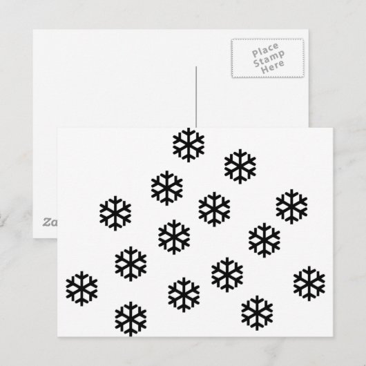 雪 ポストカード (正面/裏面)