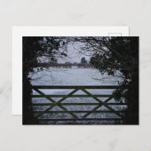 雪 ポストカード (正面/裏面)