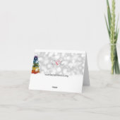 雪(ユール(キリスト降誕祭))のノウサギ シーズンカード (裏面)