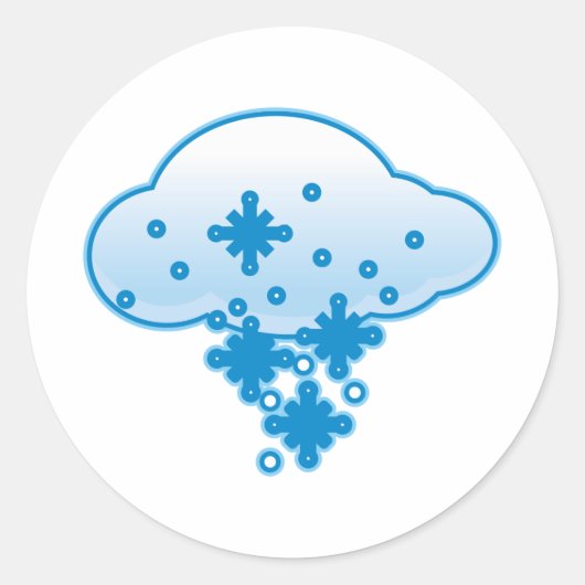 雪 ラウンドシール (正面)