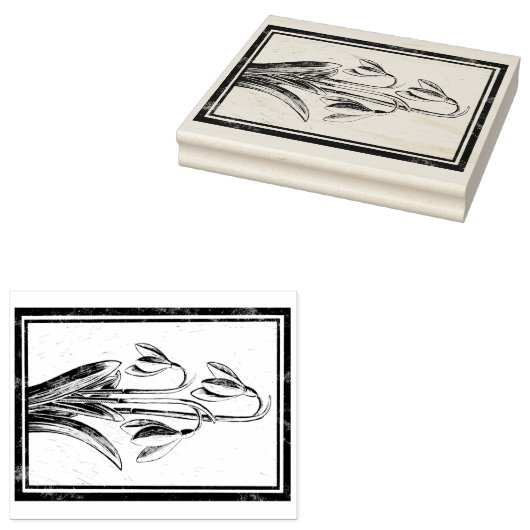 雪 ラバースタンプ (押印)