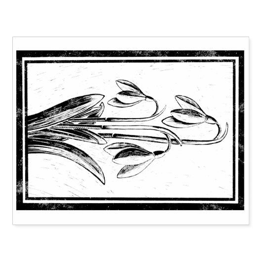 雪 ラバースタンプ (インプリント)