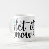 雪、冬、雪上好きコーヒーマグ コーヒーマグカップ (正面左)