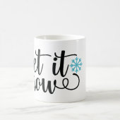 雪、冬、雪上好きコーヒーマグ コーヒーマグカップ (中央)