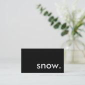 雪。 名刺 (スタンド正面)