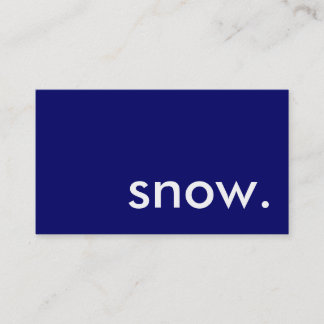 雪 名刺